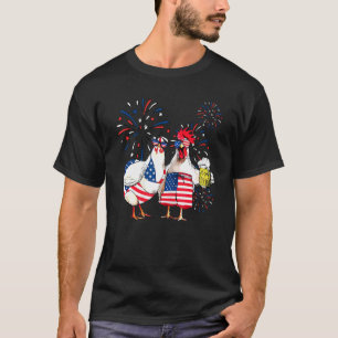 Camiseta Solo Aquí Para Golpear Pollo Cerveza Fuegos Artifi