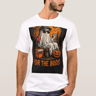 Camiseta Solo Aquí Por Los Abucheos Divertido Fantasma Hall