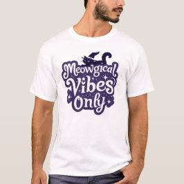 Camiseta Sólo arte de vibraciones de gatos meowgicos