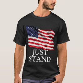 Camiseta Sólo base, bandera estadounidense (fuente DIY)