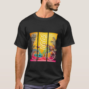 Camiseta Solo Buenas Vibraciones Arte en Bicicletas
