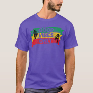 Camiseta Solo Buenas Vibraciones Bandera Rasta Música Regga