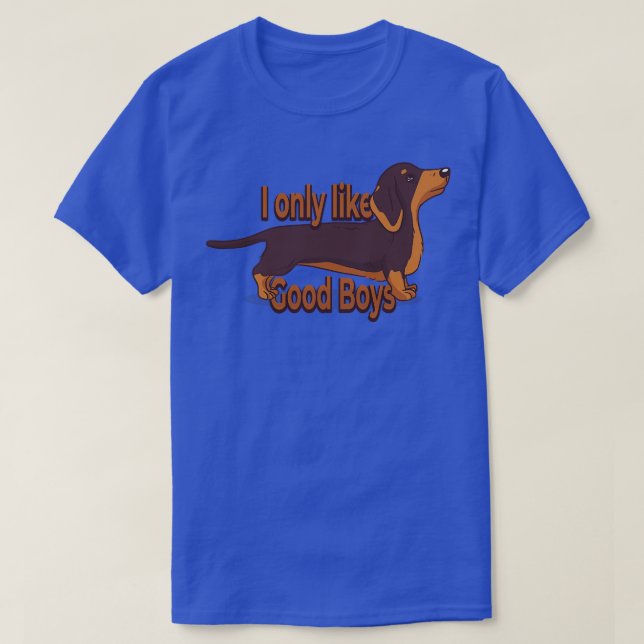 Camiseta Solo Buenos Chicos Dachshund Perro Lover (Diseño del anverso)