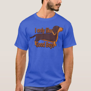 Camiseta Solo Buenos Chicos Dachshund Perro Lover