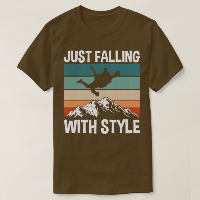 Camiseta Sólo caer con estilo (Diseño del anverso)