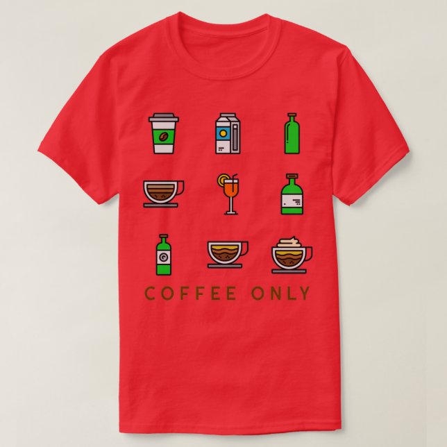Camiseta Solo café (Diseño del anverso)