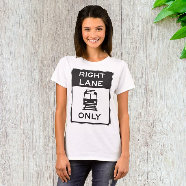 Camiseta Sólo carril derecho de tranvía (Subido por el creador)