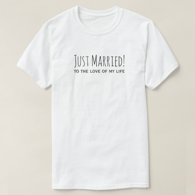 Camiseta Solo casada con el amor de mi vida romántica (Diseño del anverso)