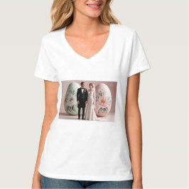 Camiseta Solo casada - novia linda y novio
