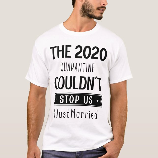 Camiseta Sólo casado - Gracioso Cuarentena 2020 (Anverso)