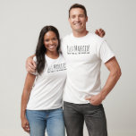 Camiseta Sólo casados con la derecha, un segundo matrimonio<br><div class="desc">"¡Sólo casados! Esta vez a la derecha" Romántica cita tipografía Boda camiseta para la segunda boda recién casada :)</div>