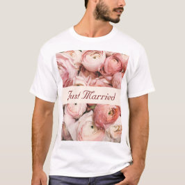 Camiseta Solo casados, rosas rosas rosas rosas, el amor est