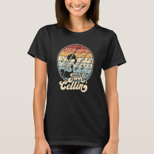 Camiseta Solo Cellin Cello Retro Divertido Músico Violonche