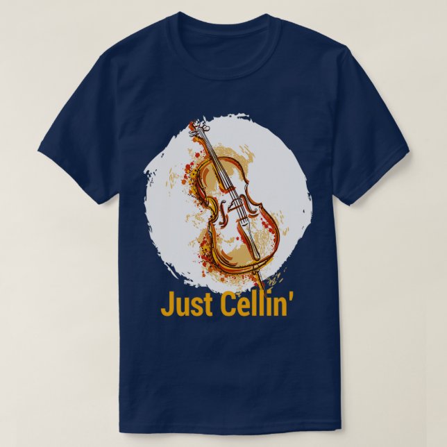 Camiseta Solo cellin: músicos de violín TShirt (Diseño del anverso)