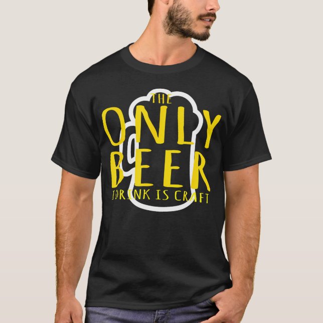 Camiseta Sólo Cerveza De Fiesta Que Bebo Es (Anverso)