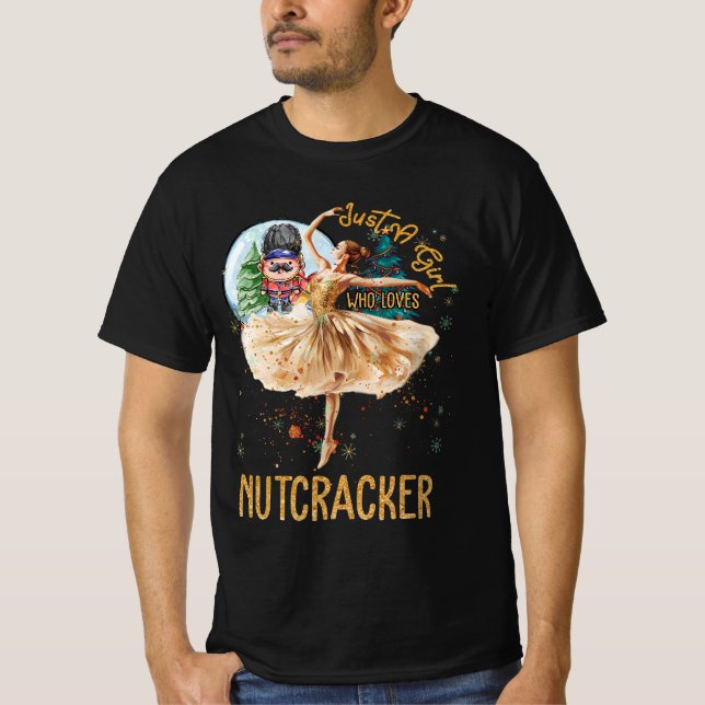 Camiseta Sólo Chica que ama a los petardos Navidades Ballet (Anverso)