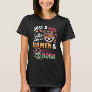 Camiseta Solo Chica Que Ama El Té Boba Y El Té De Burbuja R