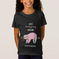 Sólo colgando alrededor de rosa perezoso