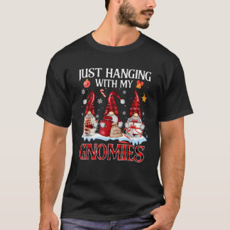 Camiseta Sólo Colgando Con Mis Gnomies Pajama Cute Gnome Ch