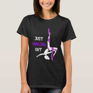 Camiseta Sólo colgando el circo aéreo Lyra colgando el avió