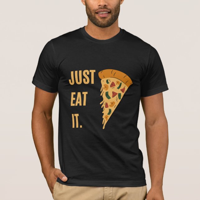 Camiseta Solo come - pizza (Anverso)