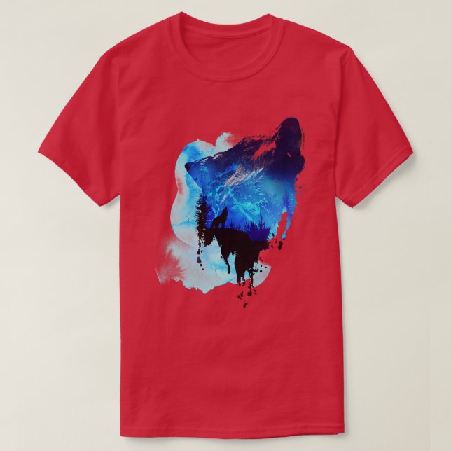 Camiseta Solo como un lobo (Diseño del anverso)