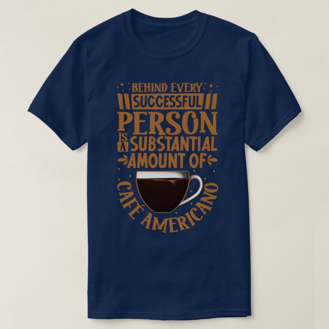 Camiseta Solo con Caf Americano (Diseño del anverso)