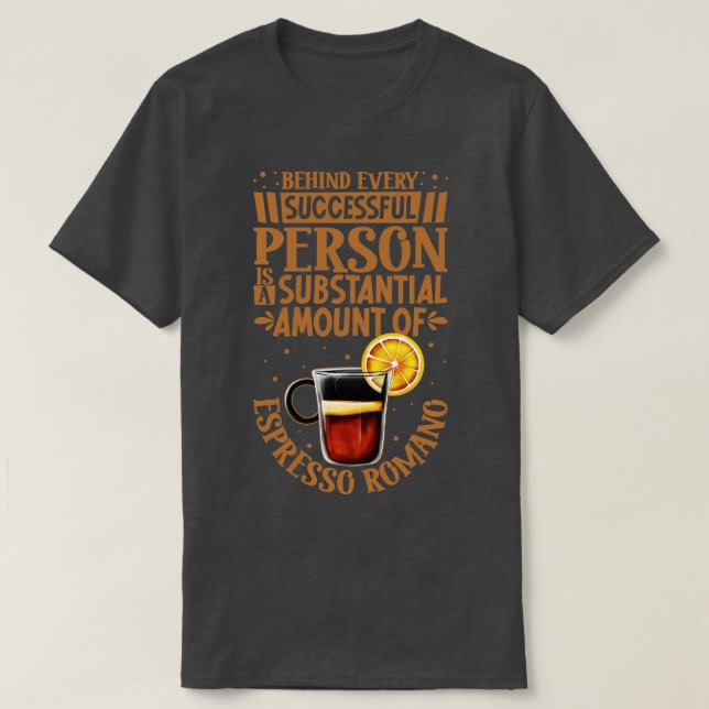 Camiseta Solo con Espresso Romano (Diseño del anverso)