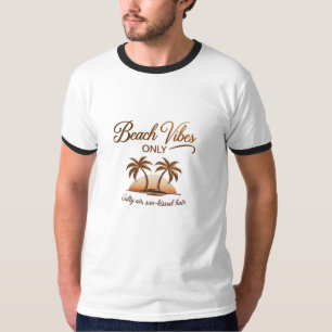 Camiseta Solo con pepitas de playa: atardecer de bronce y p