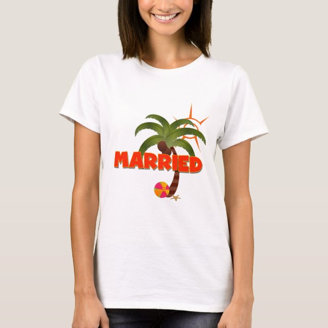 Camiseta Solo con tropicales casados (Anverso)