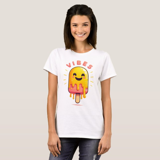 Camiseta Sólo con vibraciones de goteo (Anverso completo)