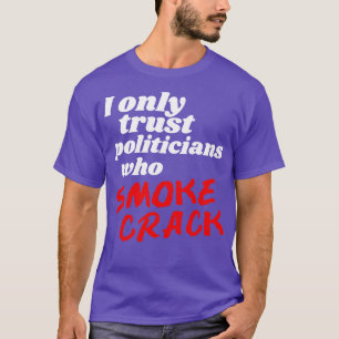 Camiseta Solo confío en los políticos que human la cruz