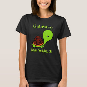 Camiseta Sólo conmovedor tortuga de amor Ok cumpleaños Gif