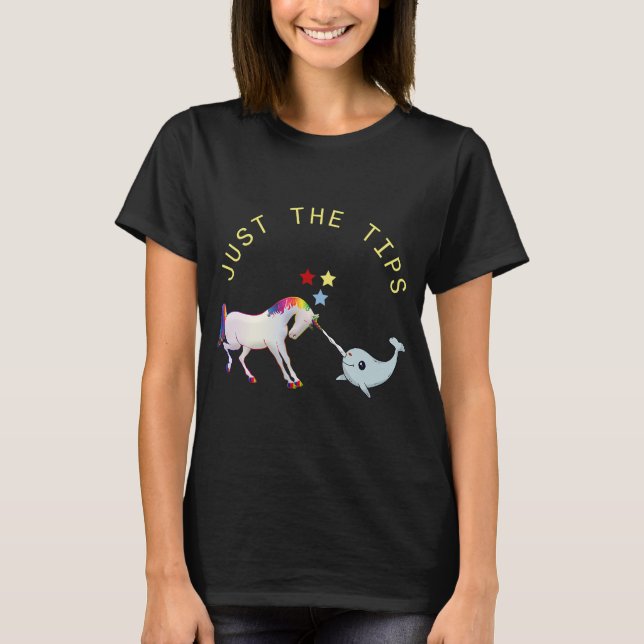 Camiseta Solo consejos de la mala Unicornio: Narwhal Unicor (Anverso)