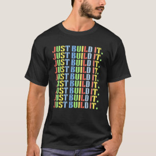 Camiseta Sólo Construir El Generador Maestro Construir Bloq