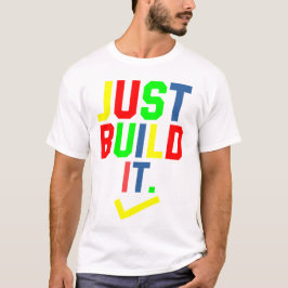 Camiseta Sólo Construir It Master Builder Building Block Bo
