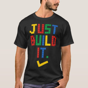 Camiseta Sólo Construir It Master Builder Building Block Bo