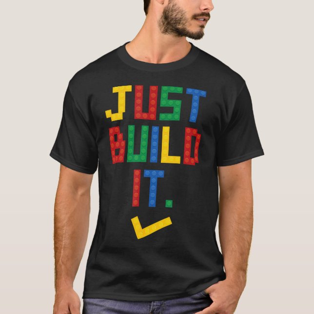 Camiseta Sólo Construir It Master Builder Building Block Bo (Anverso)
