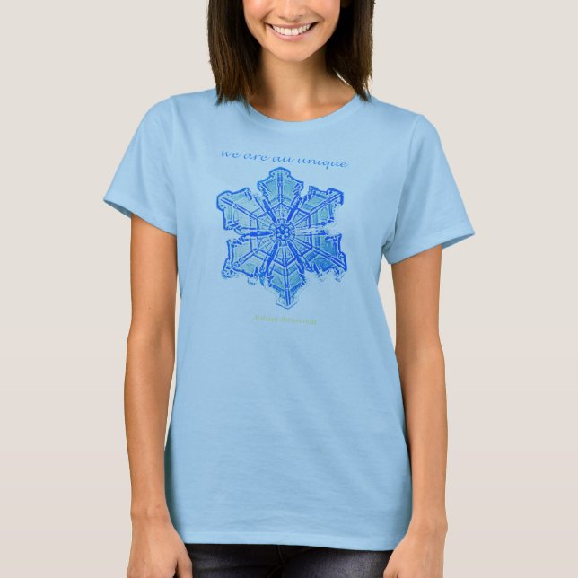 Camiseta Solo copo de nieve (Anverso)