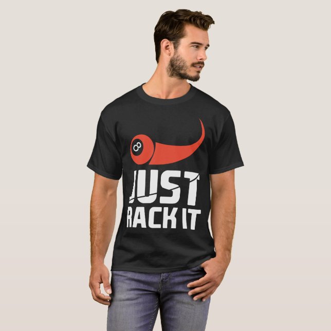 Camiseta Sólo Creer En rack It Funny Pool Player Billiard T (Anverso completo)