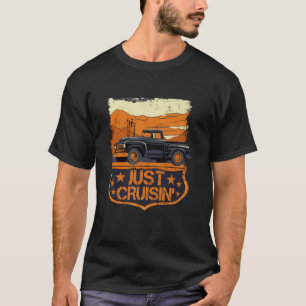 Camiseta Solo Cruisin2019 Camioneta Clásica Antigua Puesta 