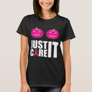 Camiseta sólo curarla Calabaza rosa Conciencia sobre el cán