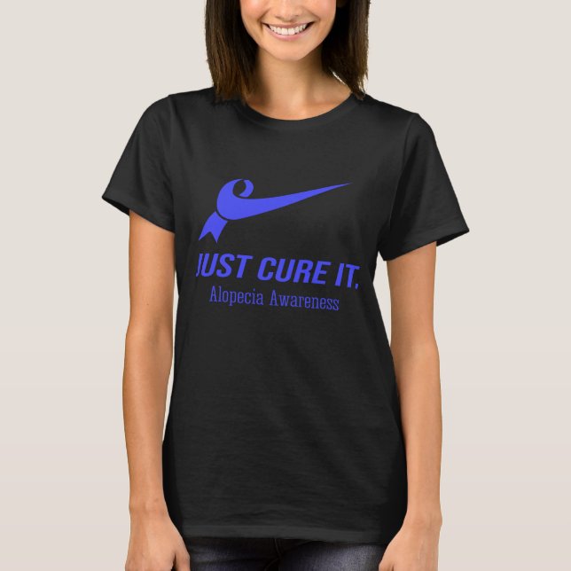 Camiseta Sólo Cure It Alopecia Conciencia (Anverso)