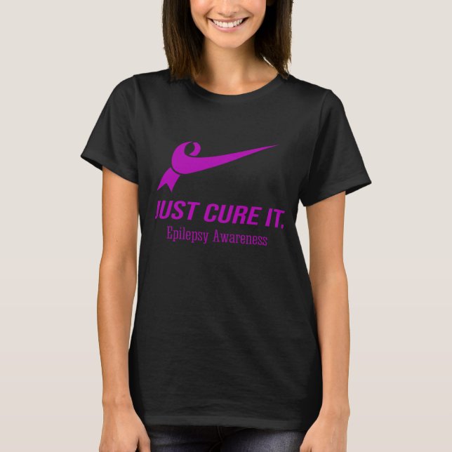 Camiseta Sólo Cure It Epilepsy Awareness (Anverso)