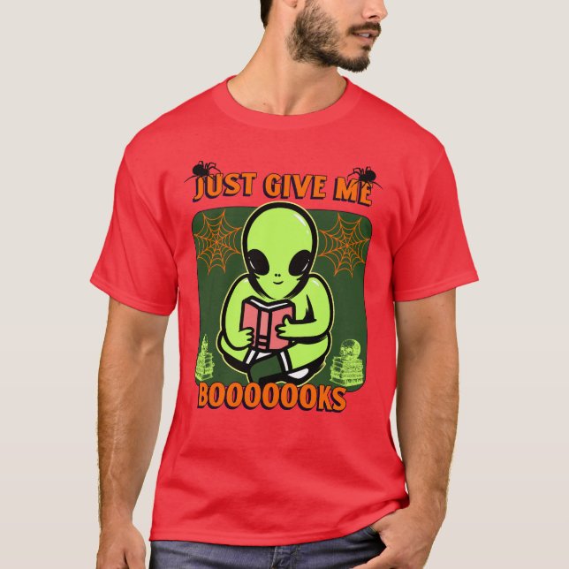 Camiseta Sólo dame libros (Anverso)
