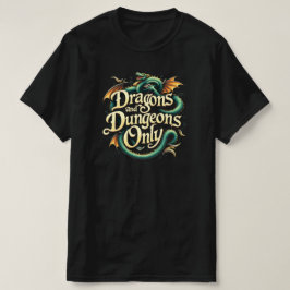 Camiseta solo de DRAGONES Y MAZmorras