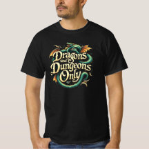 Camiseta solo de DRAGONES Y MAZmorras