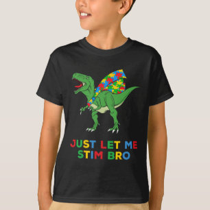 Camiseta Sólo déjenme Estimular A Un Bro Gracioso Autismo A