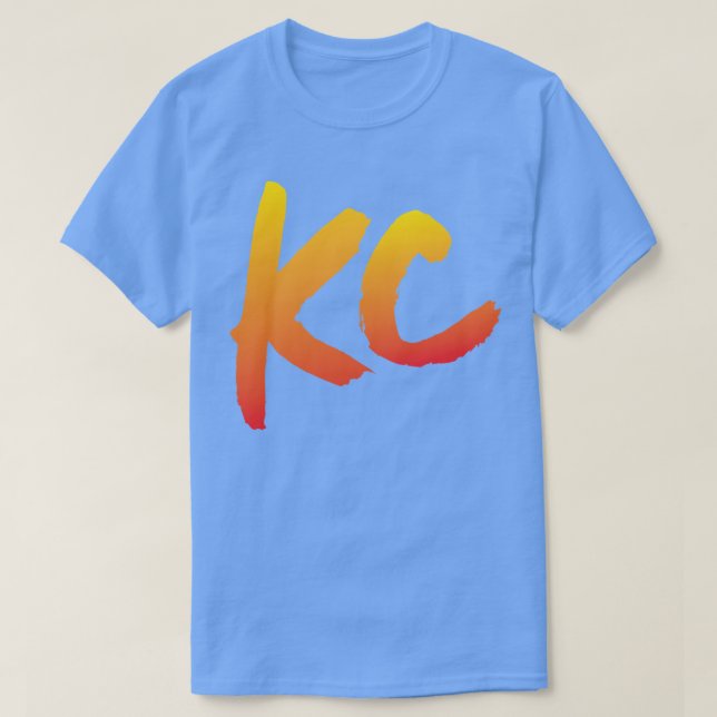 Camiseta Sólo desvanecimiento rojo de KC (Diseño del anverso)