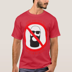 Camiseta Solo Di No A Hipster Beards Classic TShirt